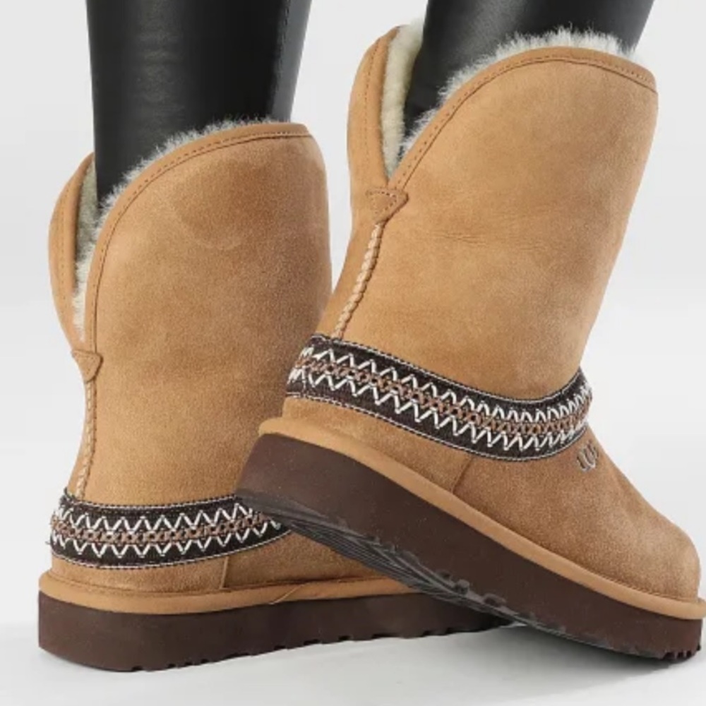 UGG women 
Classic Short
Crescent size 7 Color: Chestnut
$180 gently used